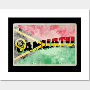 Vanuatu vintage style retro souvenir Posters and Art